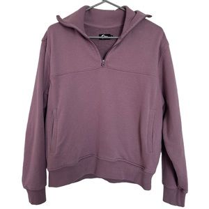 ZYIA Purple Quarter-Zip Sweatshirt